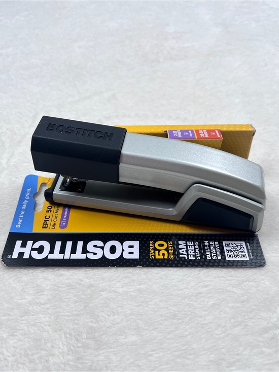 Bostitch Other - Bostitch Epic 50 Die-Cast Metal Stapler Jam Free 50 Sheet Silver & Black New